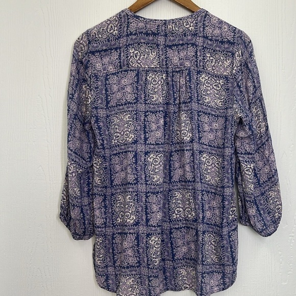 Anthropologie Akemi + Kin - Coconino Floral Boho Button Down Blouse Size Medium - Picture 10 of 11